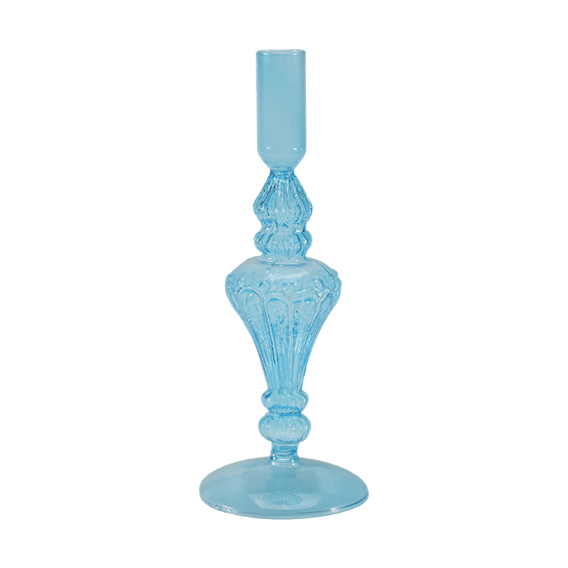 Bailiúchán Sealbhóir Coinnle Gloine 18cm Dathúil