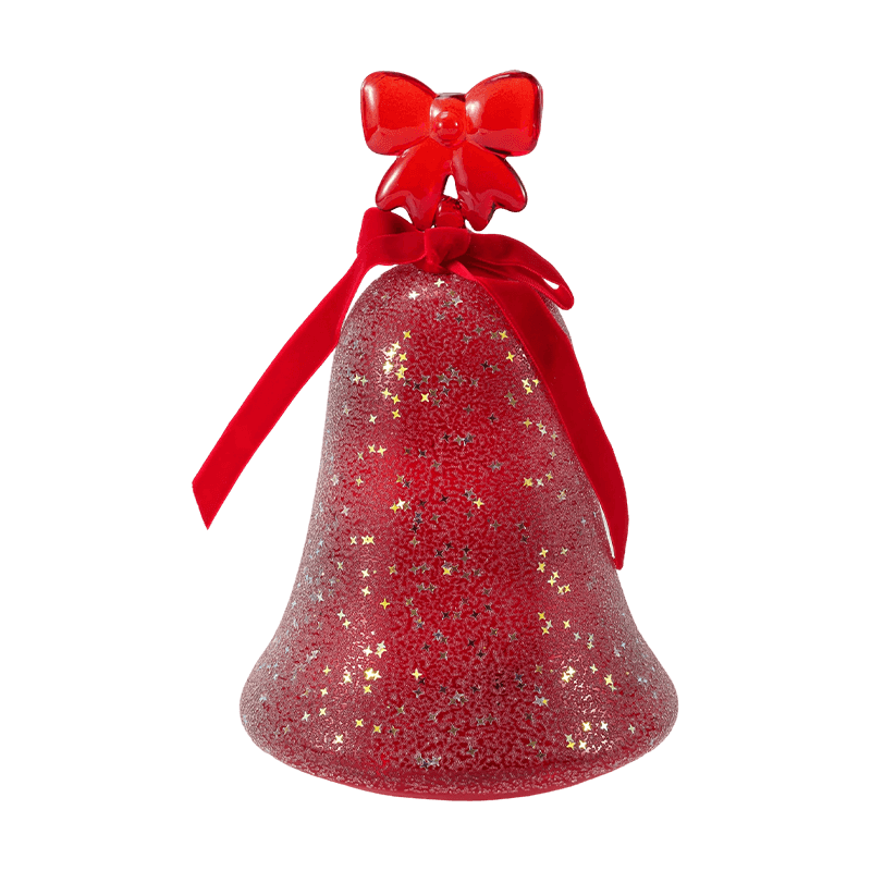 Mearcair Gloine Aingeal Figiúr / Frosted / Glitter Maisiúchán Bell Gloine (le LED)