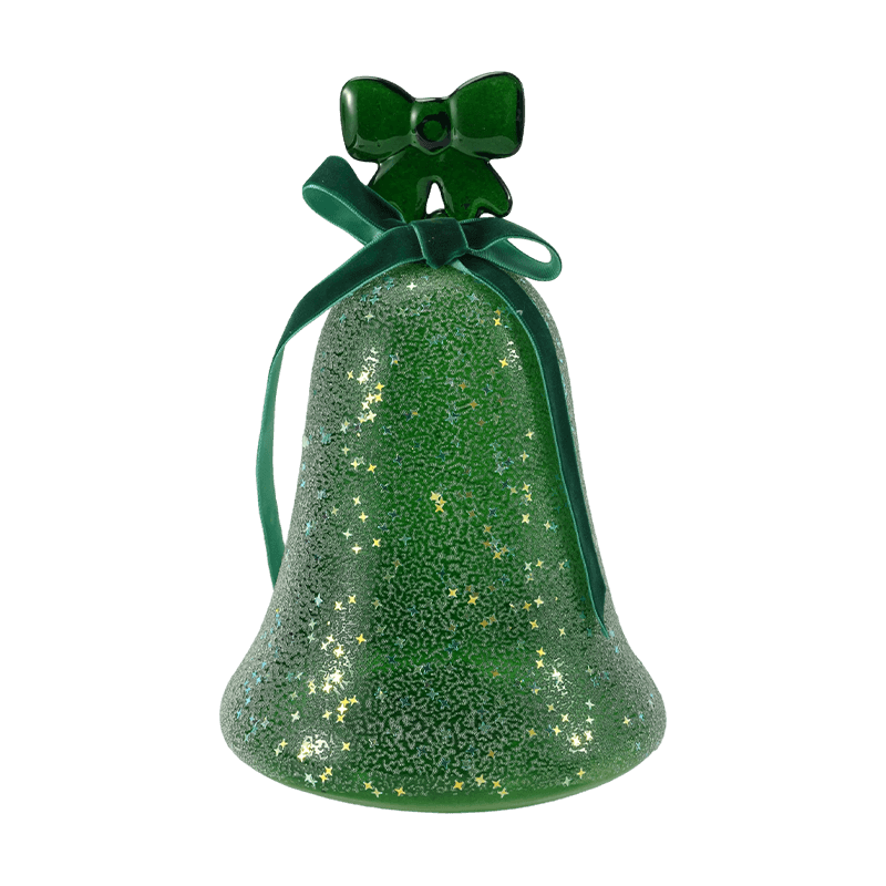 Mearcair Gloine Aingeal Figiúr / Frosted / Glitter Maisiúchán Bell Gloine (le LED)