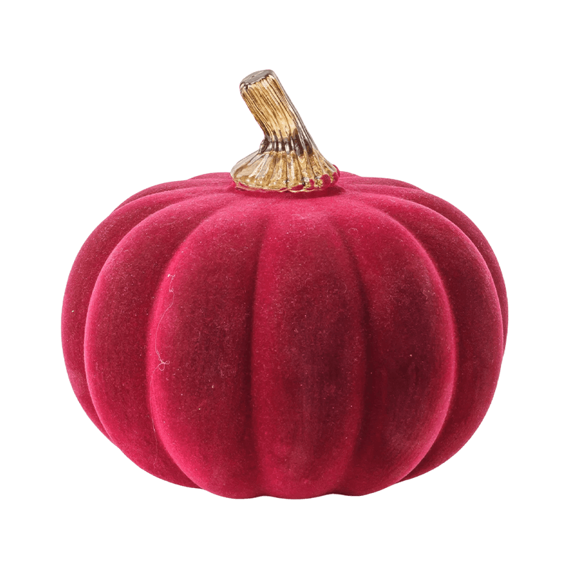 Velvet/Pumpkin Maisiúil Flocked le Gas Gloine