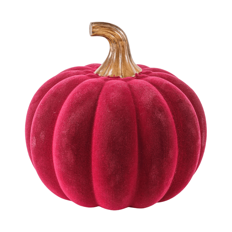 Velvet/Pumpkin Maisiúil Flocked le Gas Gloine
