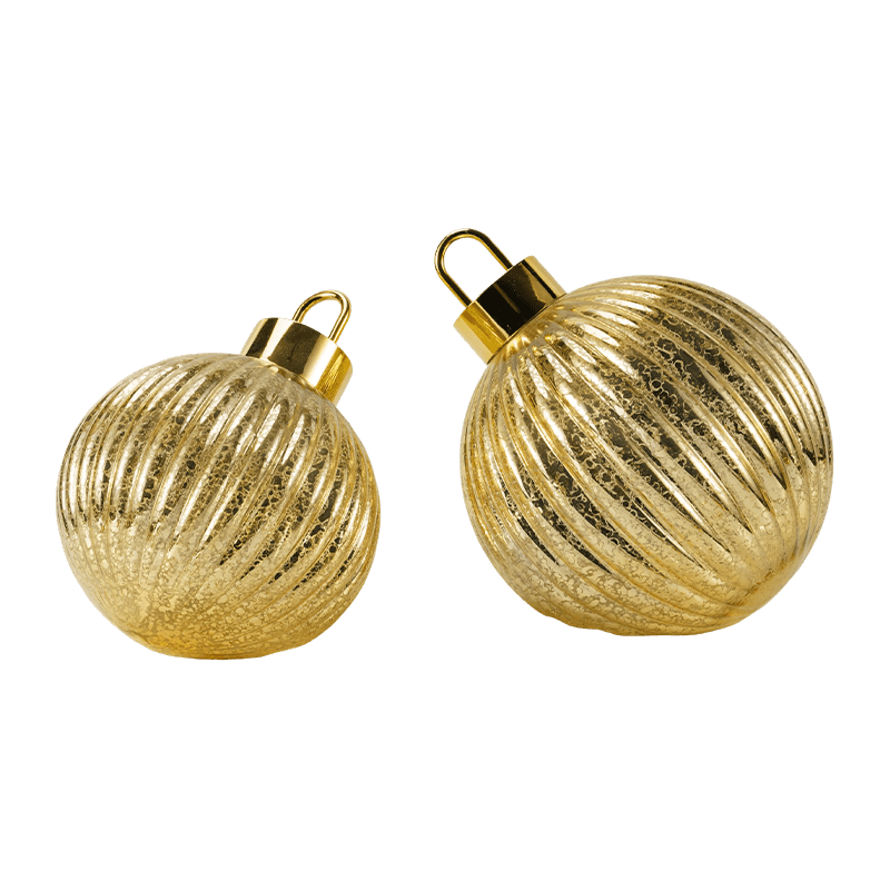 Gloine Uigeacht Bauble Nollag (Stíleanna Cuilteáilte Ribeach / Diamond)