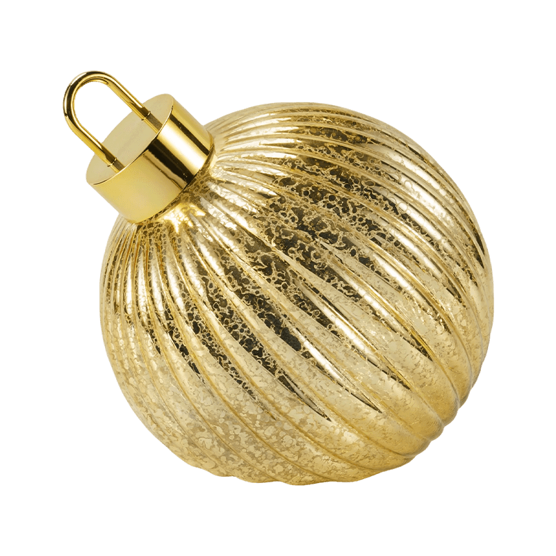 Gloine Uigeacht Bauble Nollag (Stíleanna Cuilteáilte Ribeach / Diamond)