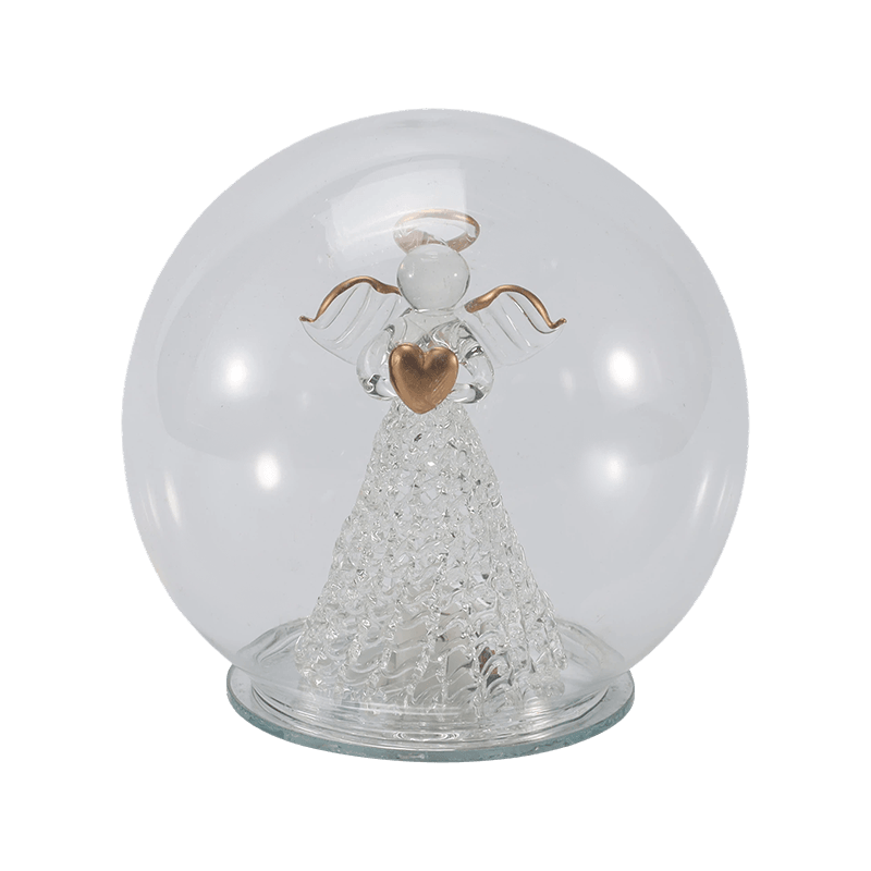 Cloche Gloine Fhéile & Solas Globe (Aingeal / Nativity / Crann Nollag / Stíleanna Foraoise Fianna)