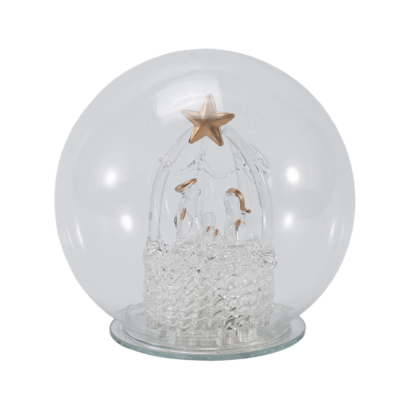 Cloche Gloine Fhéile & Solas Globe (Aingeal / Nativity / Crann Nollag / Stíleanna Foraoise Fianna)