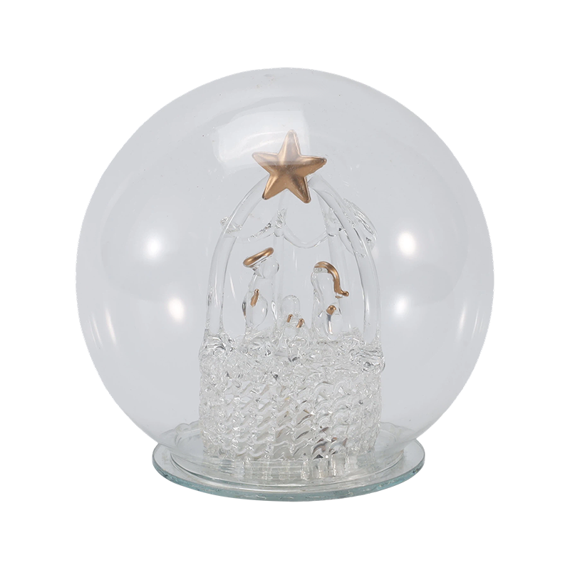 Cloche Gloine Fhéile & Solas Globe (Aingeal / Nativity / Crann Nollag / Stíleanna Foraoise Fianna)