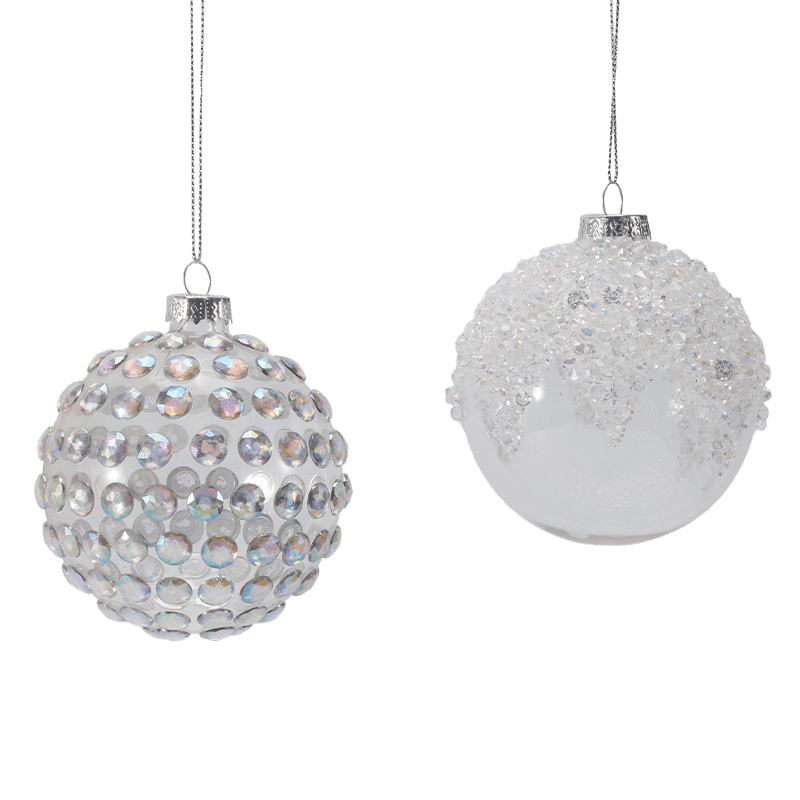 8*8*8 cm Préimh Gloine Nollag Bauble