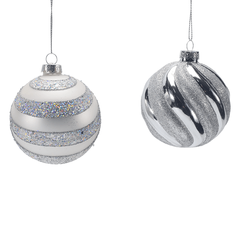 8*8*8 cm Préimh Gloine Nollag Bauble