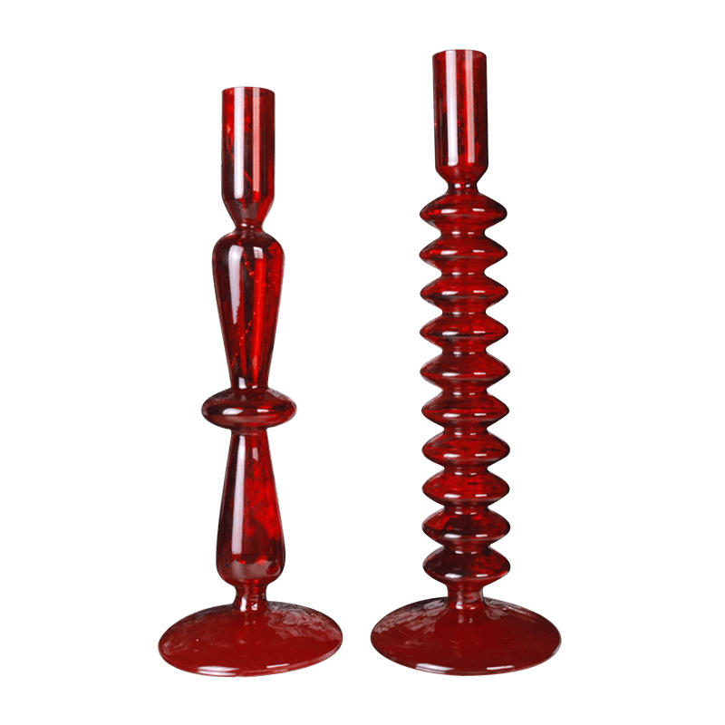 18cm Gloine Hand-Séidte Sealbhóir Coinneal Saoire Maisiúchán Tábla