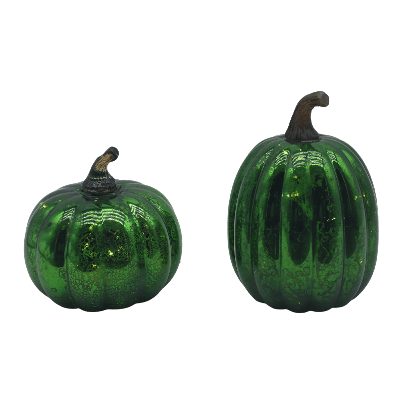12*15cm Oíche Shamhna faoi stiúir Lampa Pumpkin Gloine Ornáid bharrchláir