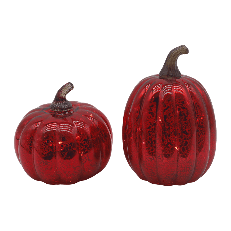 12*15cm Oíche Shamhna faoi stiúir Lampa Pumpkin Gloine Ornáid bharrchláir
