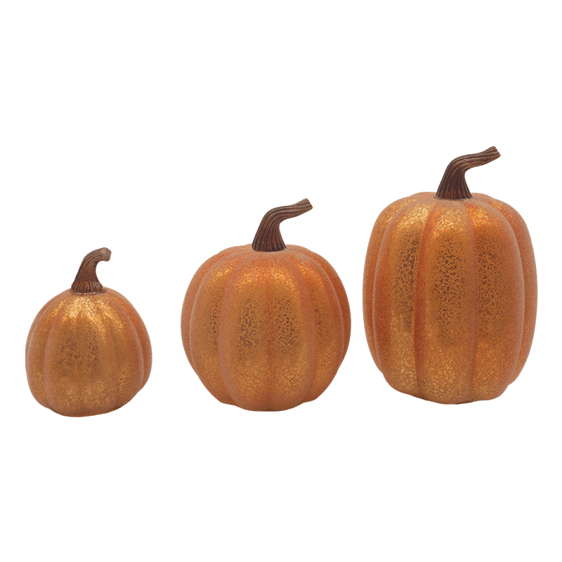 10*11.5cm &12*15cm Oíche Shamhna Lampa Pumpkin Gloine faoi stiúir Ornáid bharrchláir